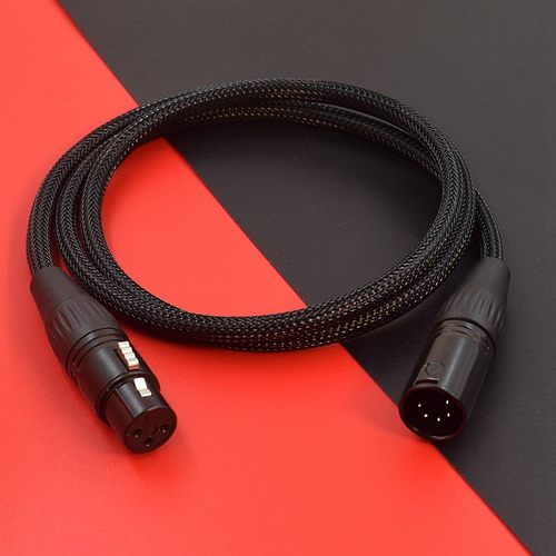 卡侬母5芯卡农公对母转3芯DMX512舞台灯光信号XLR麦克风线话筒线