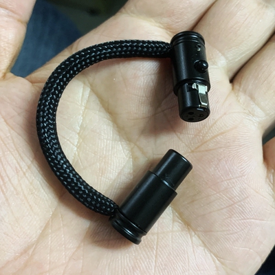 纯银艾利和CA1000T乐图D1节奏坦克/变奏曲v3d aes转接线HIFI转换线mini迷你3芯卡侬公母AES/EBU数字XLR平衡线