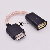 SONY索尼WALKMAN WMC NWH10转换线DOCK转USB母耳放OTG音频线
