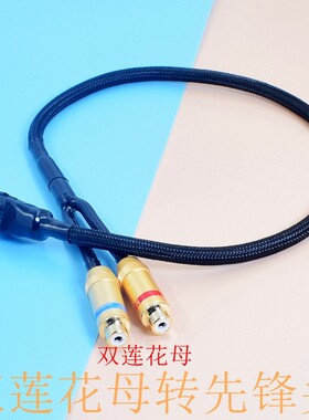 HIFI先锋汽车音响CD机P01 P99 ODR发烧级音频输入线2RCA莲花AUX线