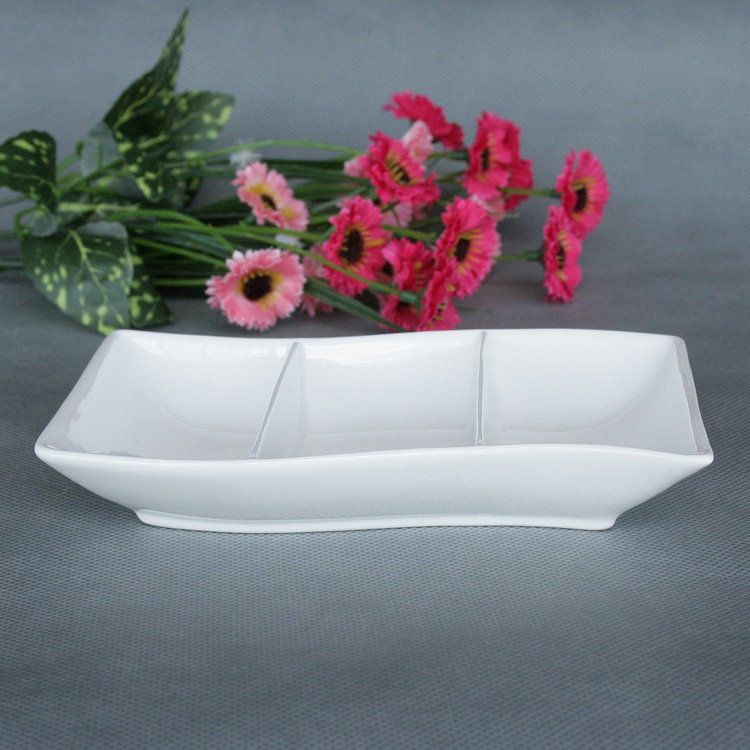 波浪三格碟子唐山高档骨质瓷骨瓷味碟 优等品创意碟子盘子,餐饮具,碟,淘宝优惠券,粉丝福利购,淘宝优惠卷