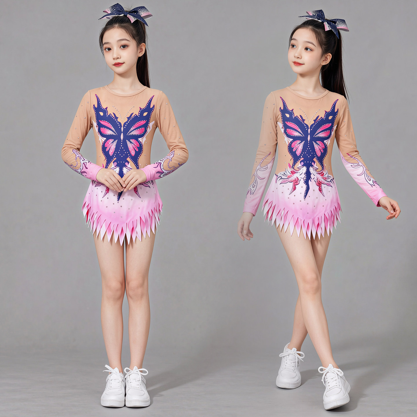 儿童演出服啦啦操啦啦队服装女舞