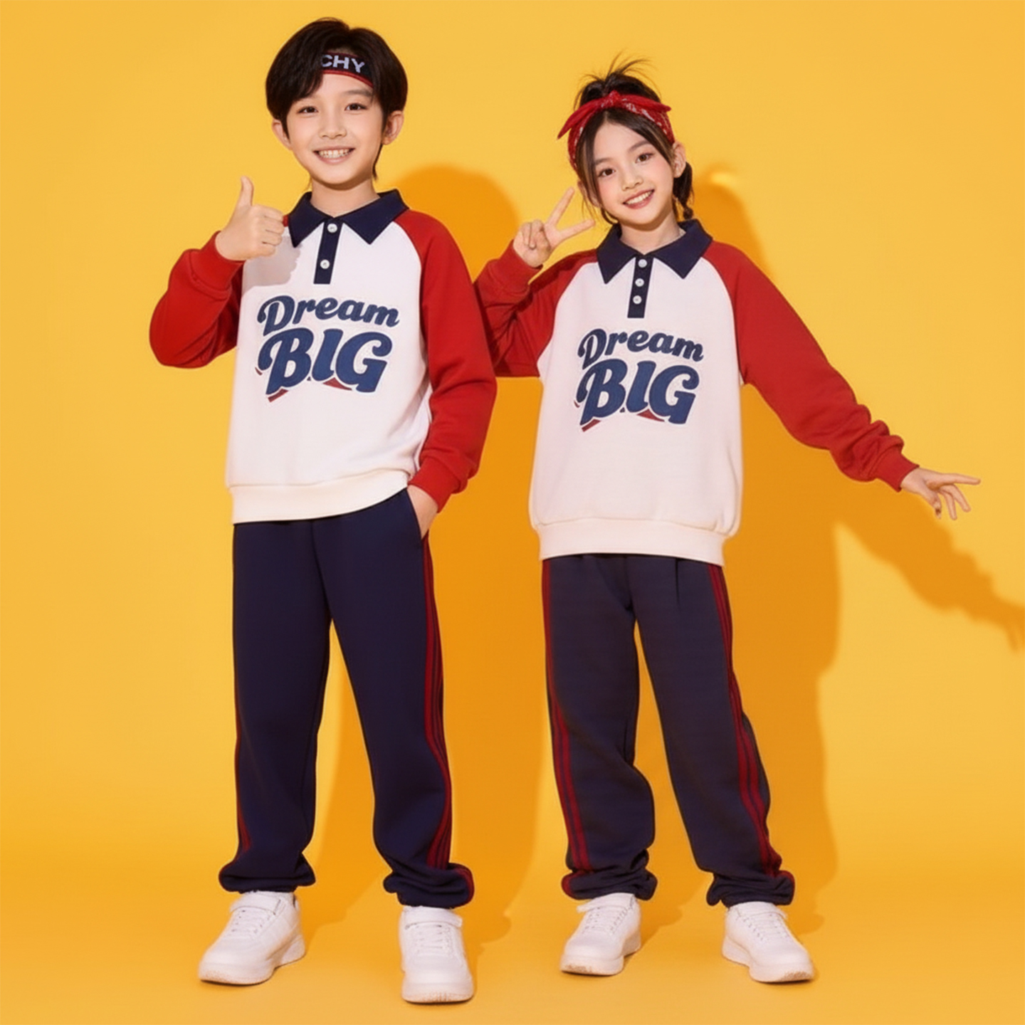 儿童啦啦队演出服小学生运动会