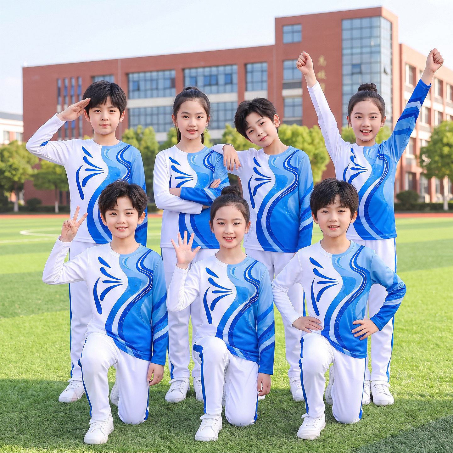 中小学生广播体操比赛服健美操团