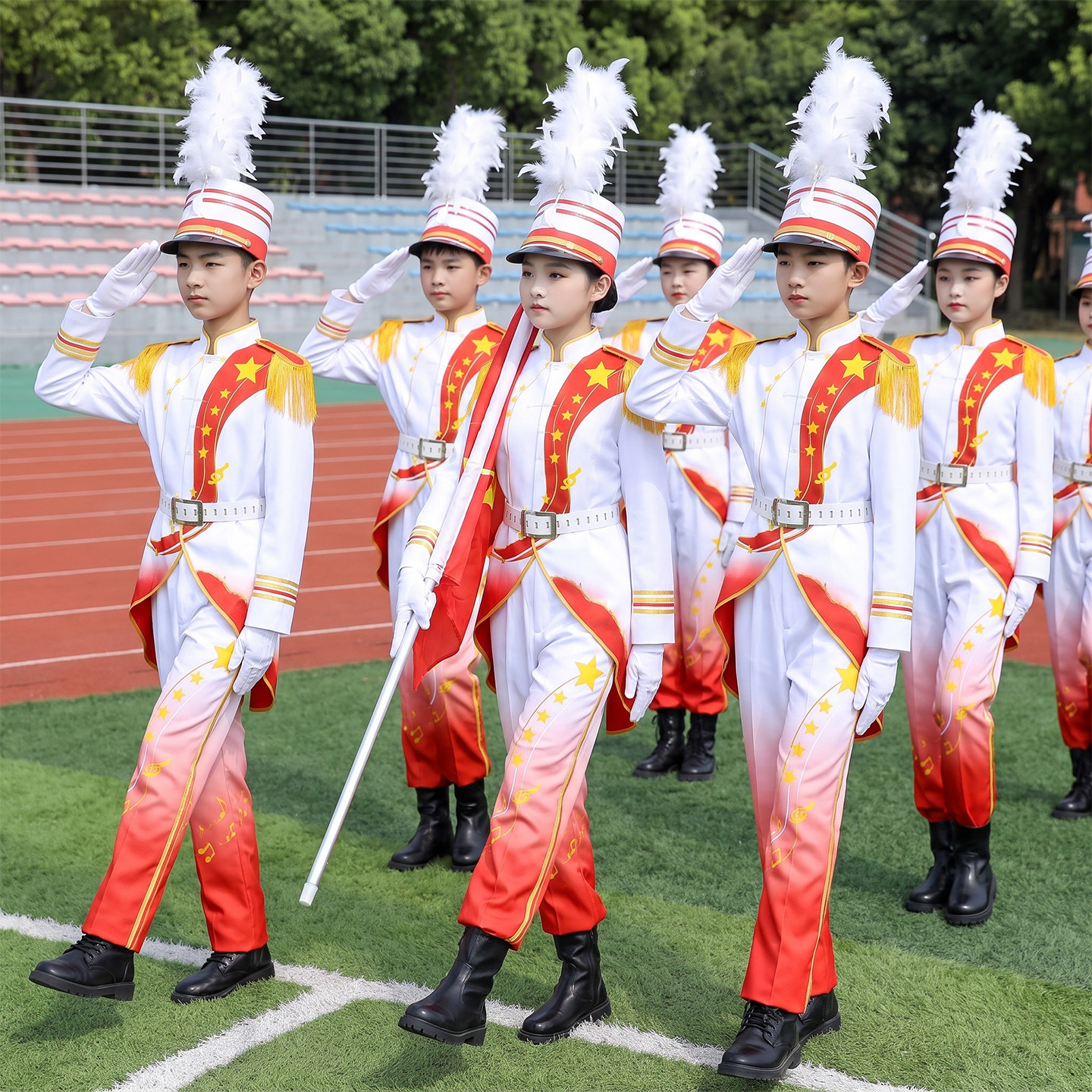 儿童鼓号队服装仪仗队升旗手小学