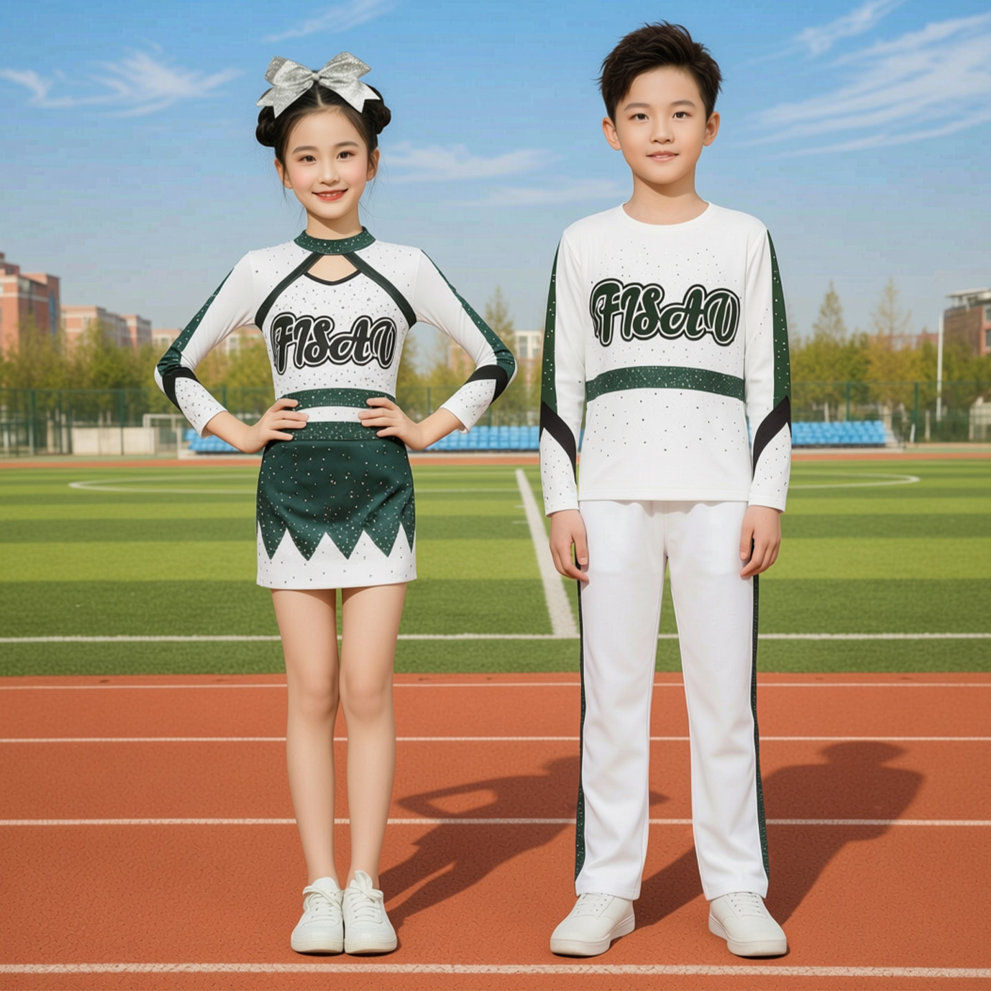 啦啦操服装健美操比赛服女儿童演