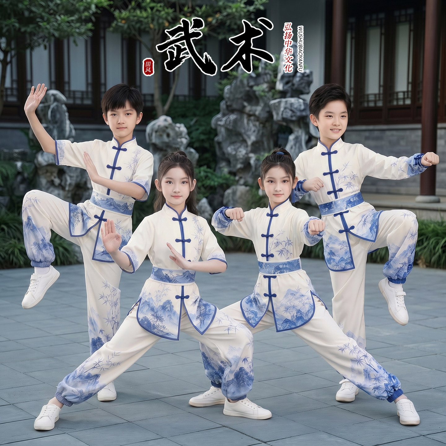 中小学儿童武术服男女童幼儿功夫