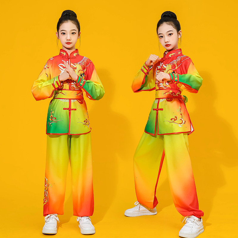 儿童新款武术表演出服