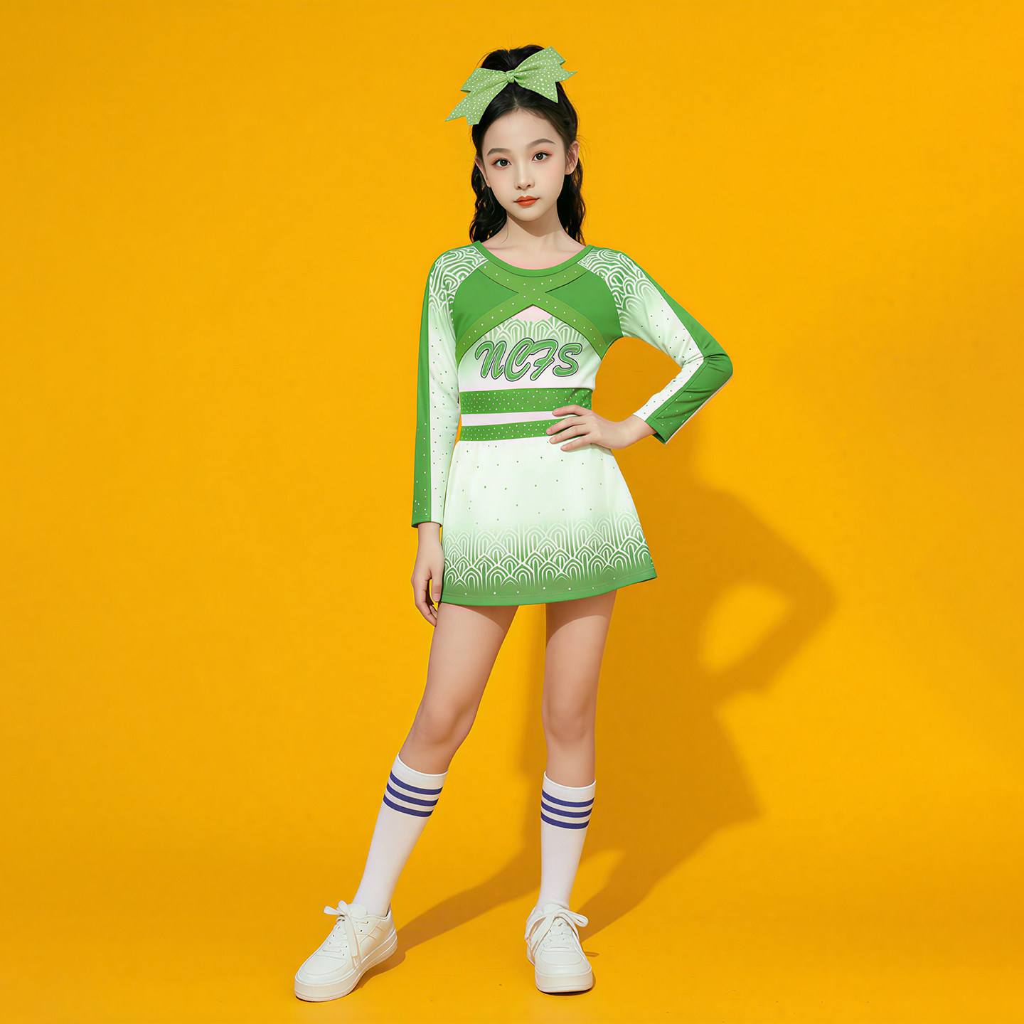 啦啦操舞蹈竞技比赛服运动会健美