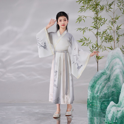 儿童古装汉服男童国学服开笔礼