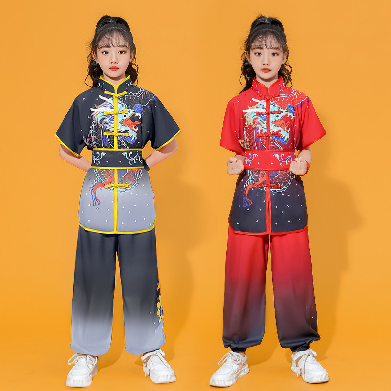 六一儿童武术服表演出男女童