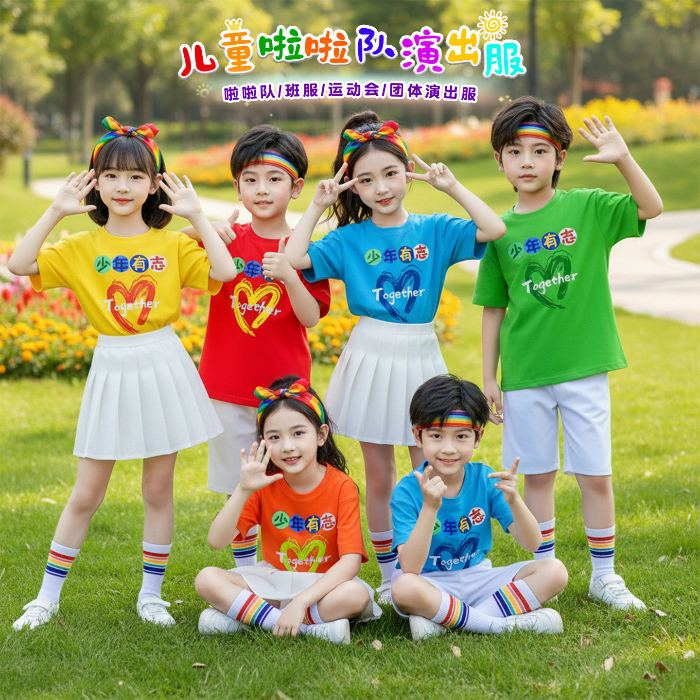 少年有志儿童表演服乘风六一儿童