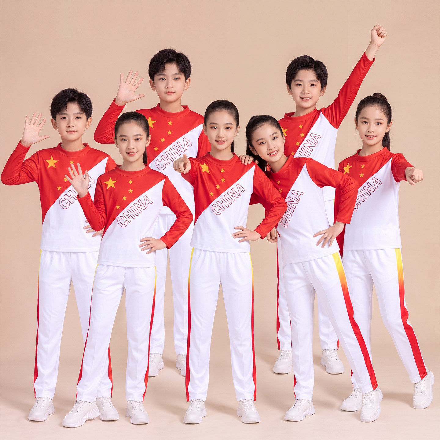 男女初高中小学生广播体操演出服
