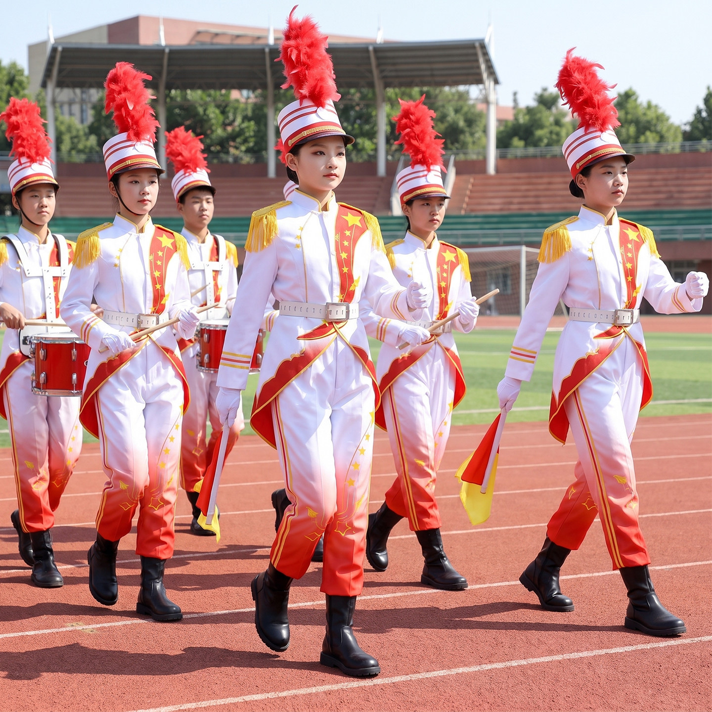 儿童鼓号队服装仪仗队升旗手小学