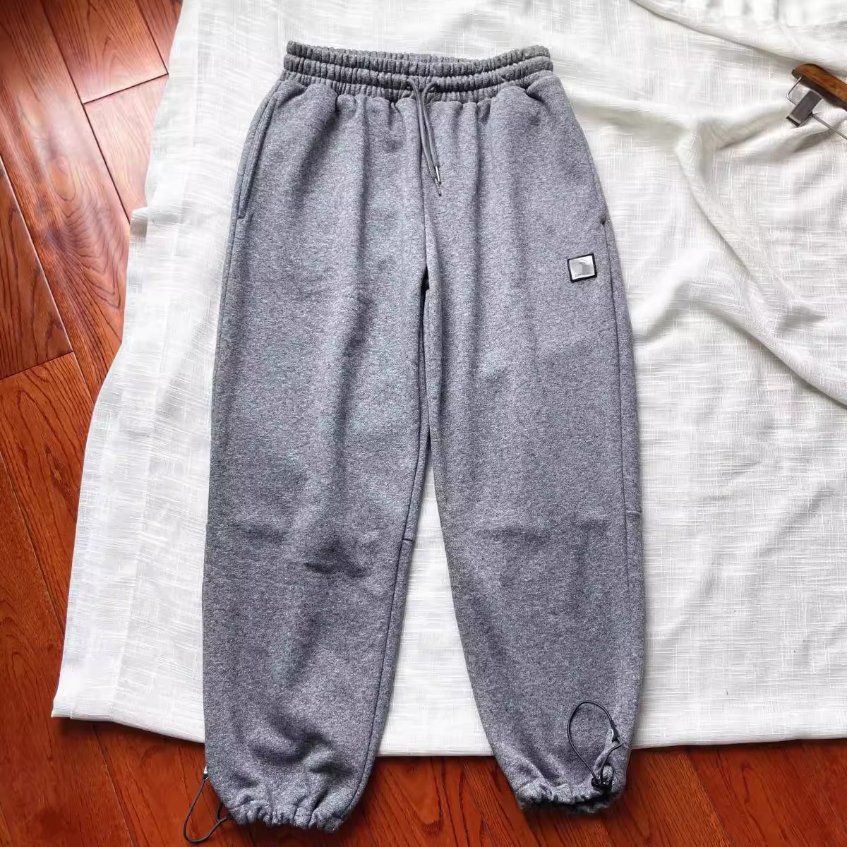 纯棉毛圈长裤卫裤运动裤男女宽松