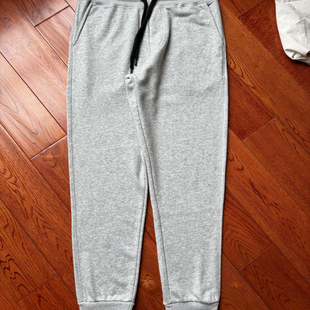 修身 男女纯色锥版 小脚休闲裤 卫裤 100%纯棉毛圈 运动长裤 浅色系