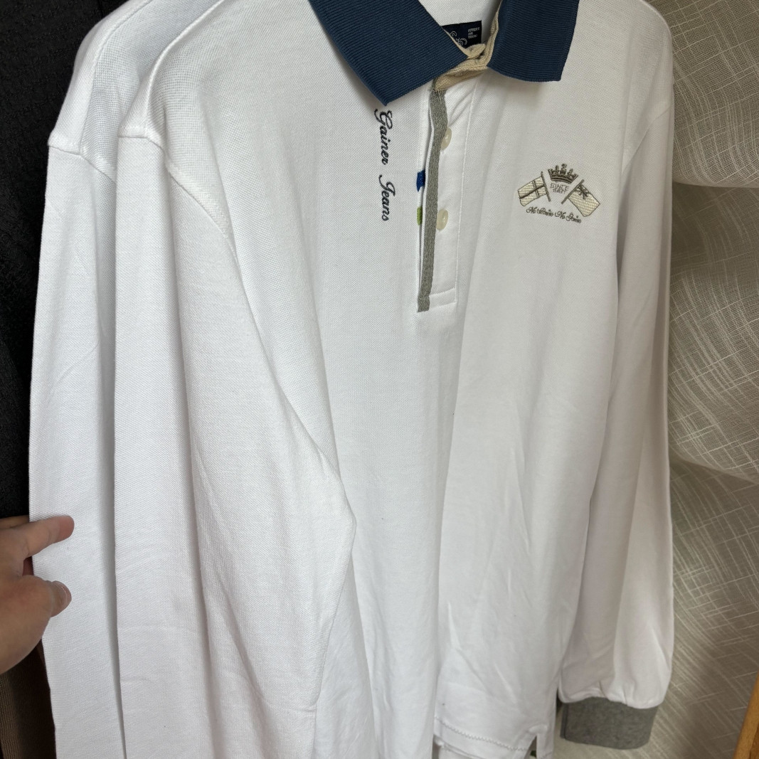 复古雅痞文艺！植绒刺绣工艺！男女春秋纯棉休闲长袖POLO衫打底衫,男装,Polo衫,淘宝优惠券,粉丝福利购,淘宝优惠卷