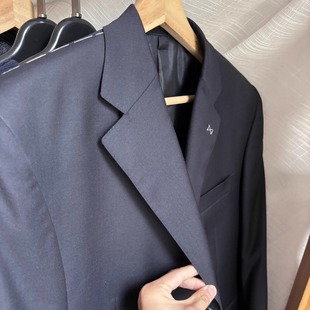 羊毛 春秋百搭休闲西服西装 桑蚕丝 纯色经典 外套 男式 复古系列