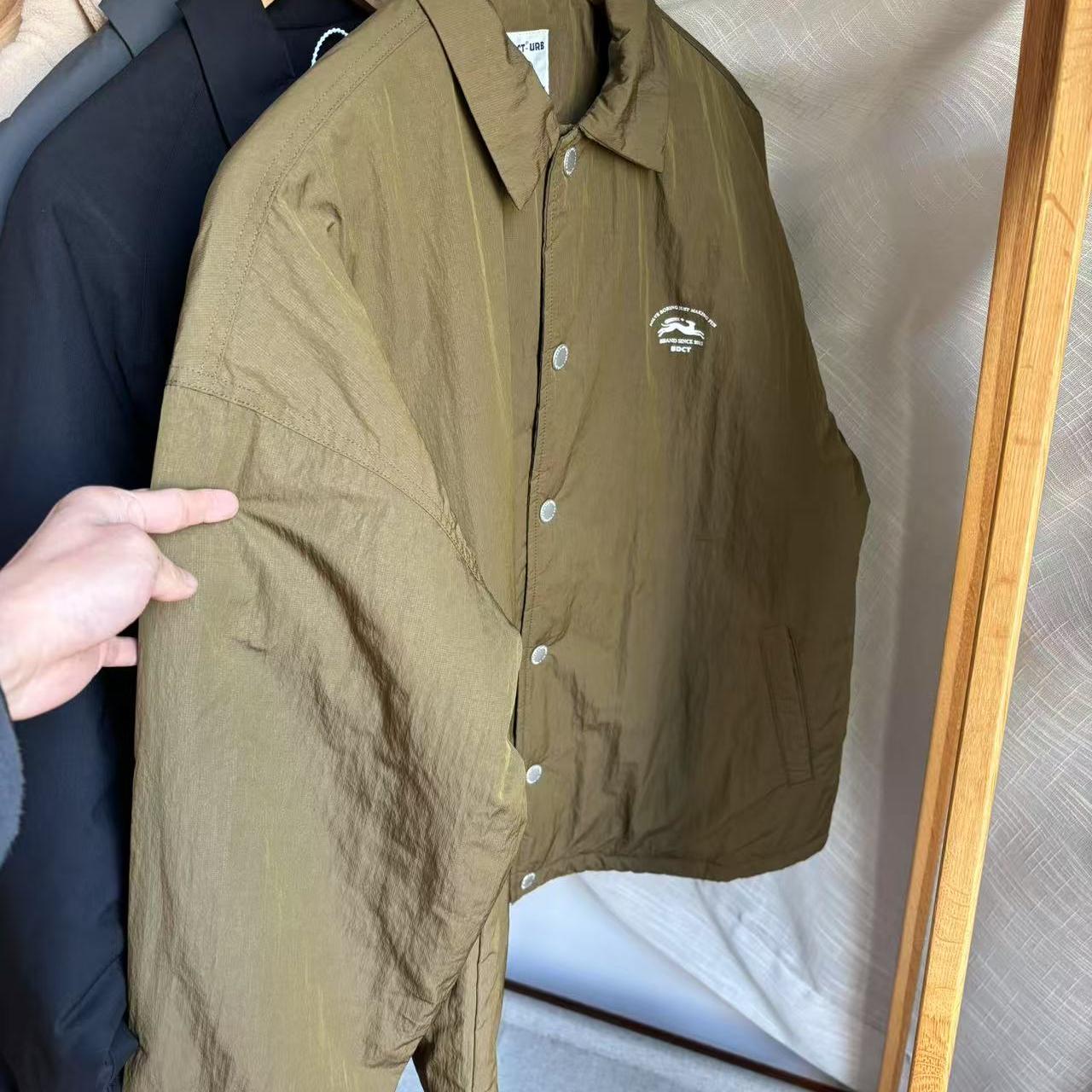 颜色针棒！！夹薄棉 春秋阔版男女式翻领潮休闲夹克薄棉衣服外套