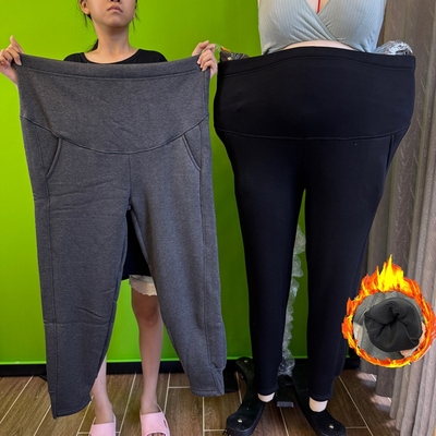 孕妇裤大码300斤孕晚期加肥加大200斤冬季加绒加厚保暖秋冬款棉裤