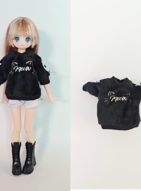 ins风日系可爱玫红色骷髅兔卫衣ob22azone6分学院风y2k毛球堆堆袜