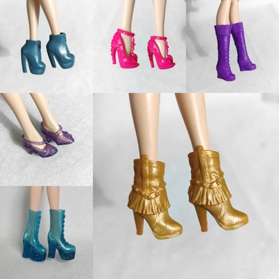 出口欧美全新 芭比娃娃鞋子娃衣芭比可穿娃娃鞋 儿童玩具现货 diy