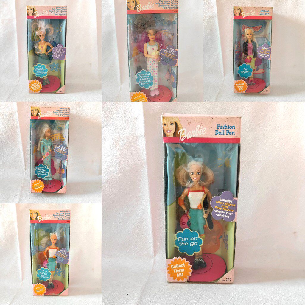 正版2001-2002年 芭比Barbi 娃娃笔 周边 摆件 老货儿童玩具 现货高性价比高么？