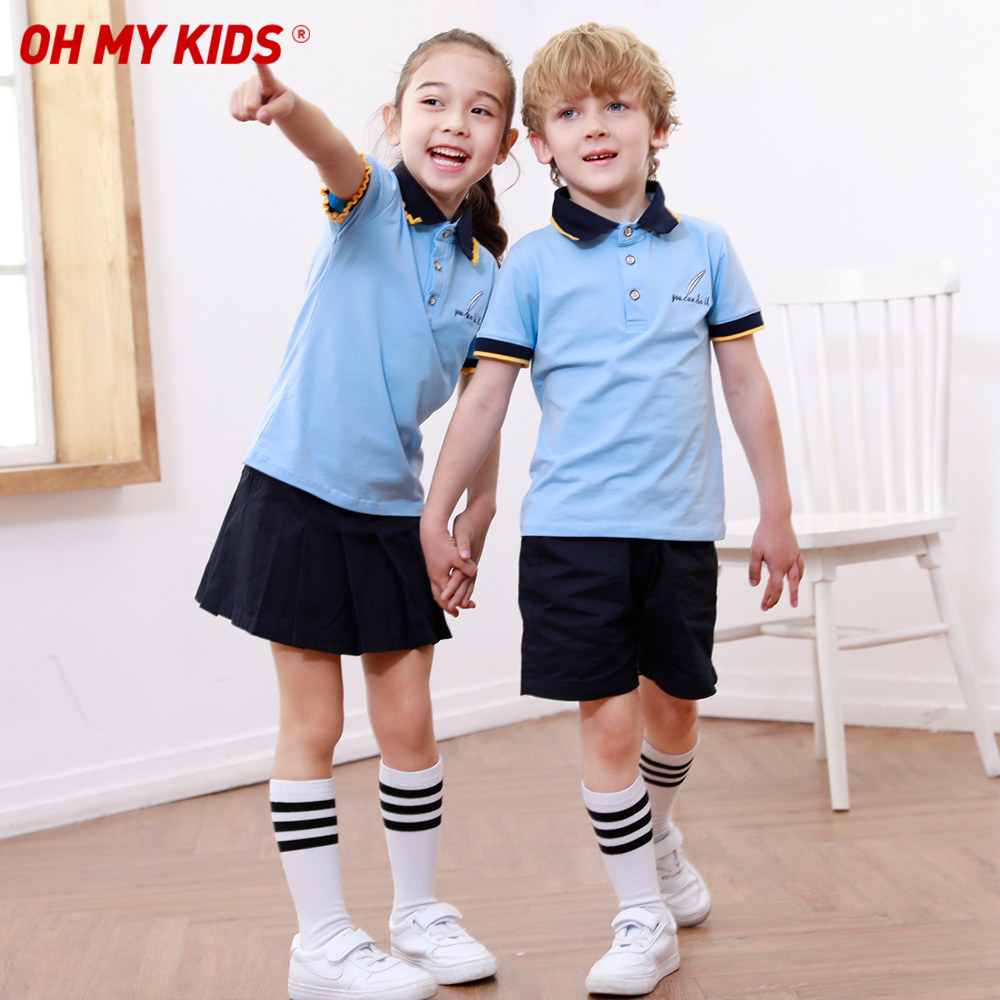 儿童衣服小学生校服polo衫