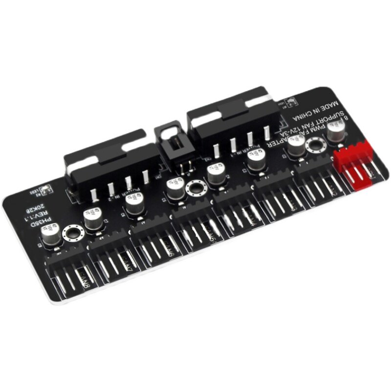 PWM FAN HUB DESKTOP PC CPU FAN EXTENDER SUPPORT 3 PIN 4 PIN PWM FAN SUPPORT 12V