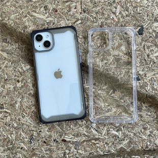 UAG适用于iPhone14/13Pro/iPhone16/15Pro全包透明苹果保护套边轻薄军工防摔简约时尚手机硬壳男女通用
