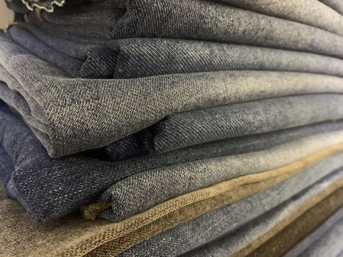 工厂剩余牛仔布料做旧水洗磨白布块牛仔面料40*120厘米娃娃布