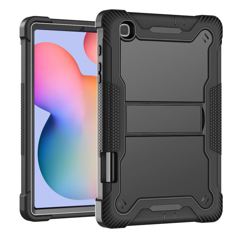适用三星Tab S6 Lite平板保护套A8 X200硅胶PC支架T500防摔保护壳