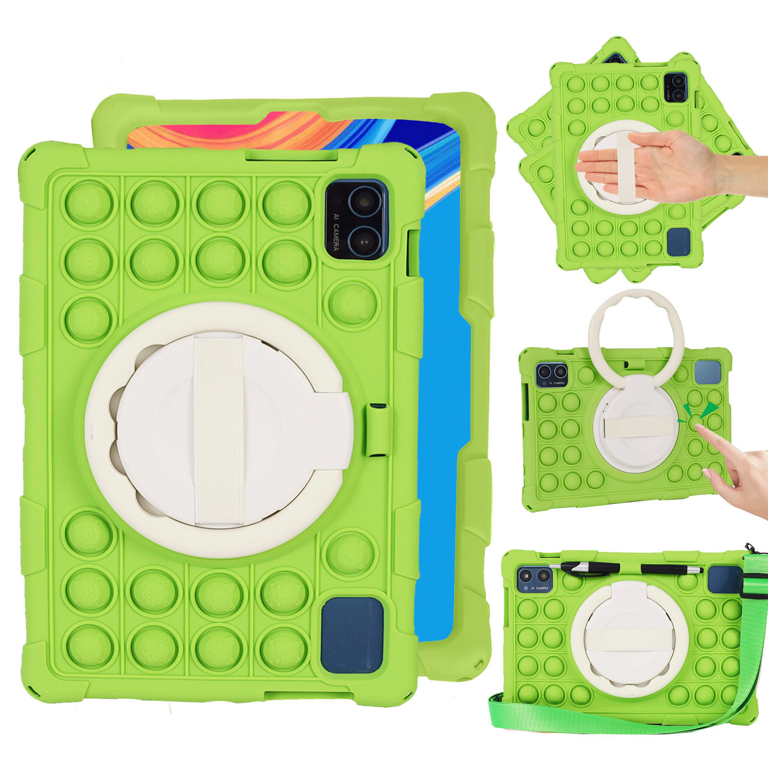 适用台电P30Air 10.1寸平板保护套支架气囊卡通泡泡款硅胶防摔壳