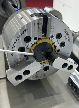 韩国三千里新一代卡盘JBM-306JBM-308大通孔谬级精度三爪液压卡盘