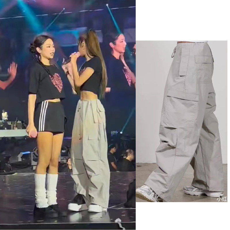 欧洲BLACKPINK Lisa同款美式复古工装裤 闪电降造型休闲长裤,女装/女士精品,礼服/晚装,淘宝优惠券,粉丝福利购,淘宝优惠卷