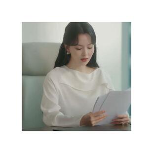 原版短剧我就怕老婆怎么瞭2刘蔓莉江棠同款白色衬衫上衣女衣服潮