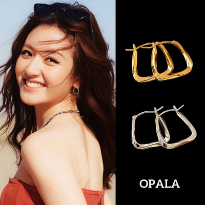 欧洲李兰迪同款耳环2025新款耳钉轻奢高级感气质大气方圆脸百搭韩