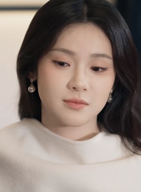 原版短剧攀高枝刘夕语温时宜同款珍珠耳环女轻奢高级感气质耳饰潮