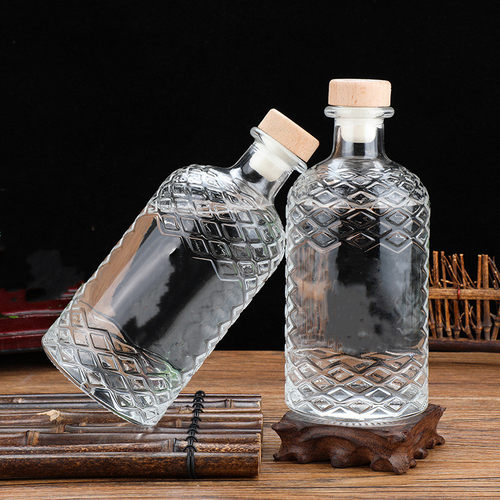 新款500ml创意空酒瓶果酒瓶红酒瓶白酒瓶米酒瓶自酿酒瓶蓝莓酒瓶