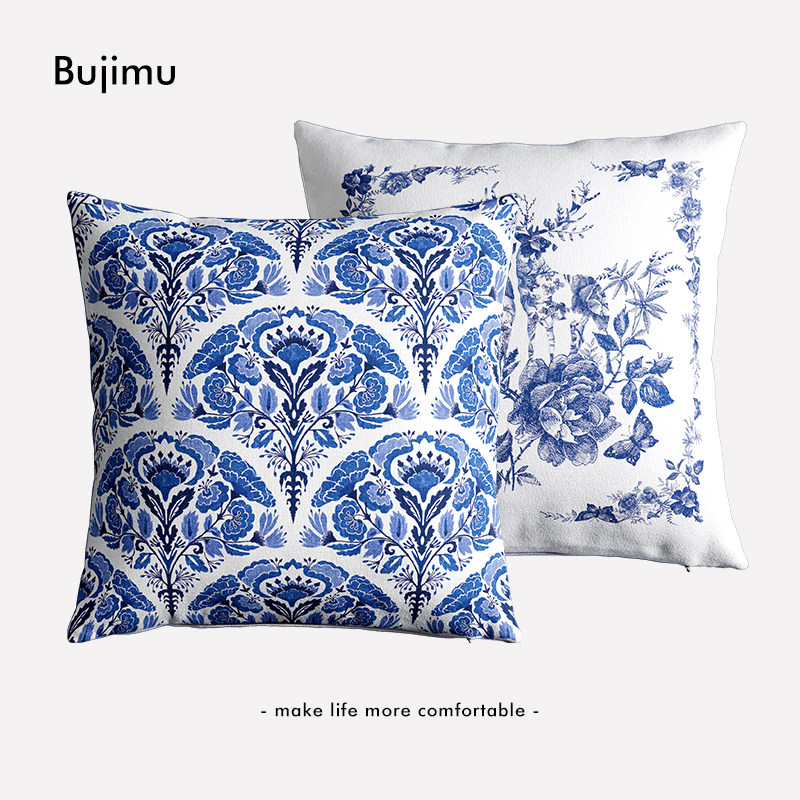 高清环保双面印花可拆洗枕套