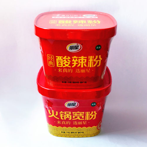 丽星经典酸辣粉红薯粉丝132克