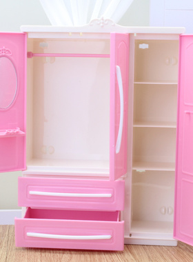 浅仔洋娃娃配件衣柜鞋架支架糖果菜篮包包单车小推车清洁4