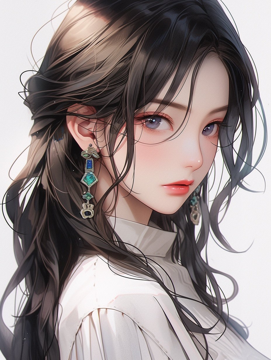 定格真我网络头像女定制动漫二次元风格网络女神头像设计微信头像