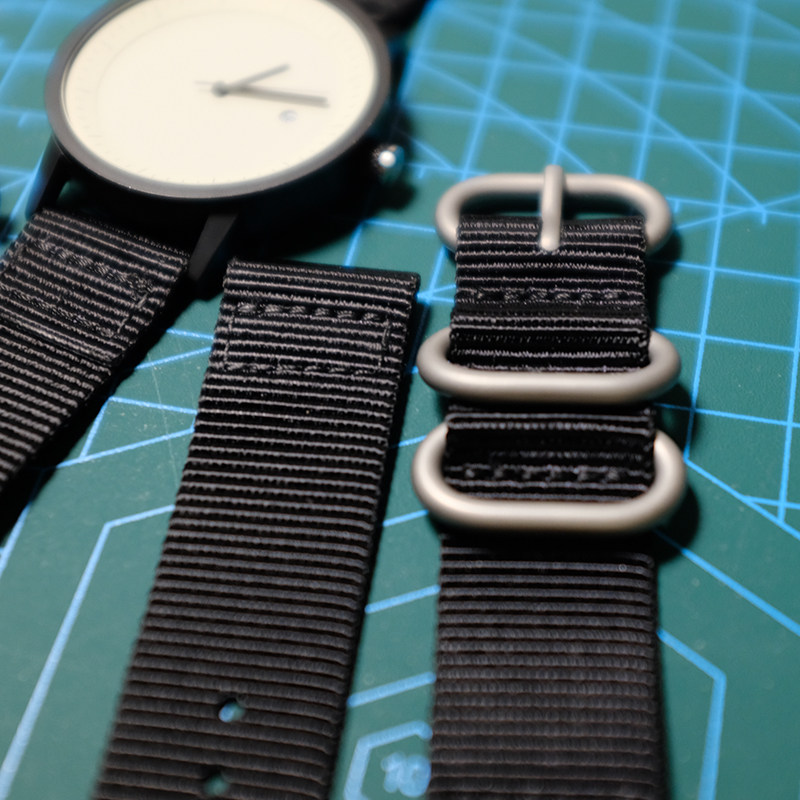 cabeceo 18mm尼龙表带 薄款透气 防水防臭 高端精织帆布表带