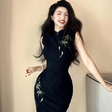 LHMknk1画报夫人原创自制新中式刺绣港工旗袍弹力西装  港工玉竹