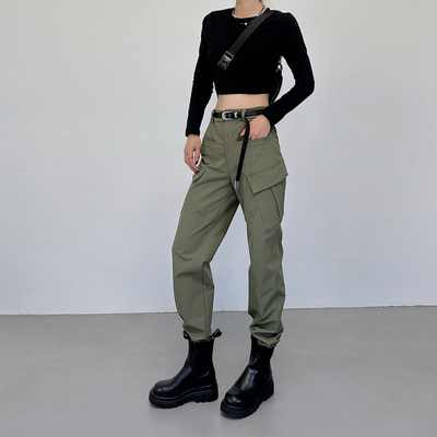 防泼水弹力舒适直筒裤