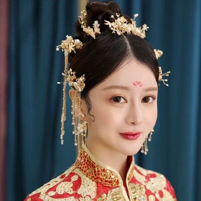 中式秀禾服头饰新娘结婚