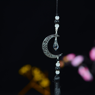 新款手工月宫铃款长流苏挂件古装汉服腰间挂坠情侣款古风挂件佩饰