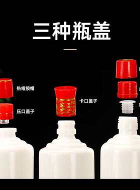 白瓷空酒瓶全套包装自酿酒可装