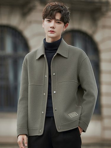 双面夹克羊毛呢外套呢子